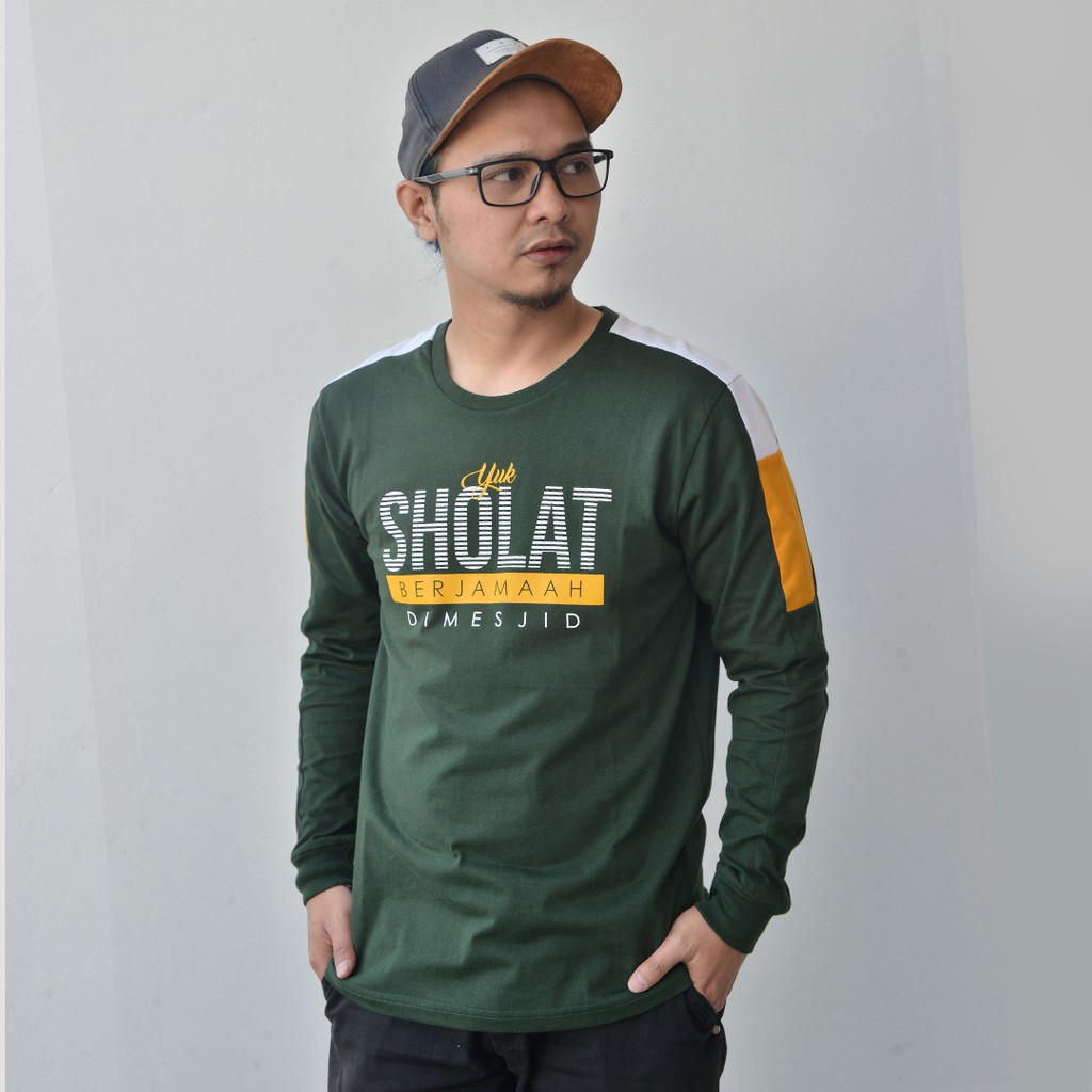 KAOS DAKWAH PRIA ALZARA - YUK SHOLAT DI MESJID | BAJU KAOS DAKWAH MUSLIM ISLAMI-2