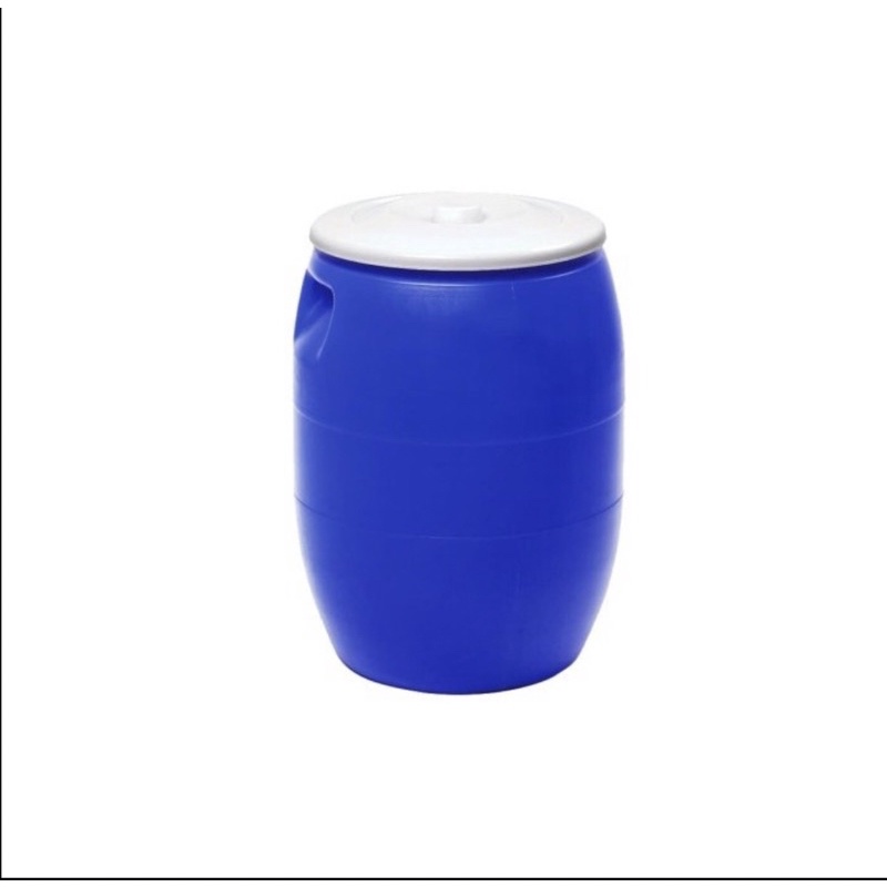 TONG AIR GENTONG AIR BULAT 56 LITER BIRU + TUTUP WATER BARREL KIRAMAS