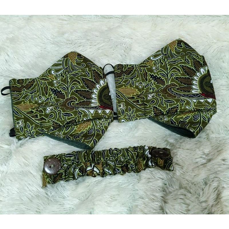 Masker Batik Persit (Model Evo 3D) Bahan Katun Persit