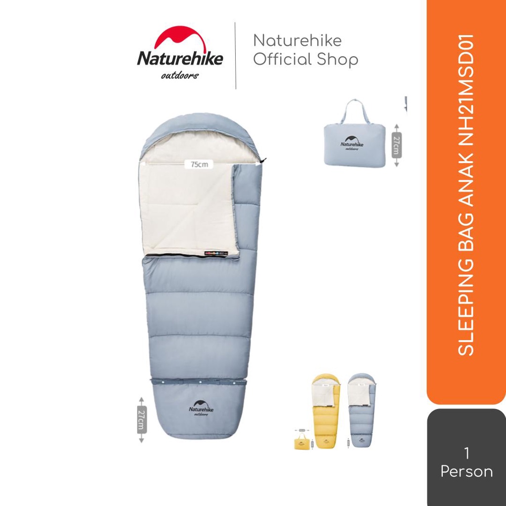 Naturehike Sleeping Bag Anak Nh21Msd01 Kantong Tidur Selimut Camping
