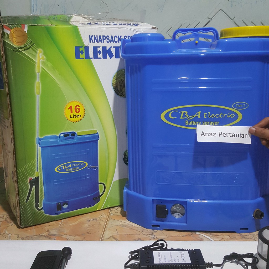 Tank Semprot Hama / Sprayer Elektrik / Alat Semprot Elektrik Merk CBA / Pompa Sprayer 16 Liter