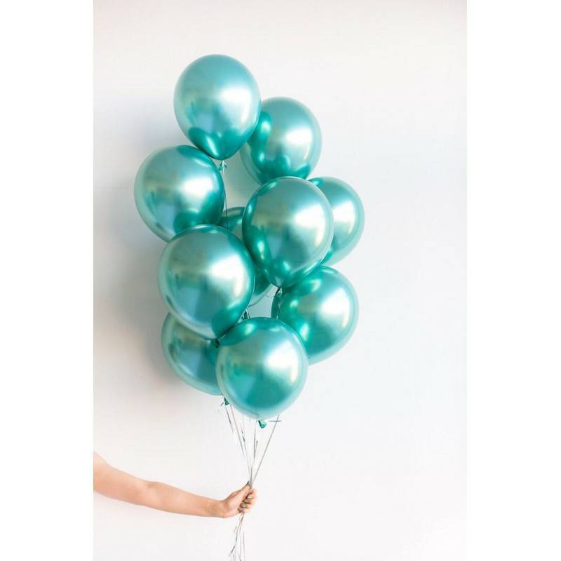[Harga / 20 pcs] Balon Latex Metalik Chrome / Metalic Ballon Chrome / balon foil /  balon glossy / balon ulang tahun warna warni