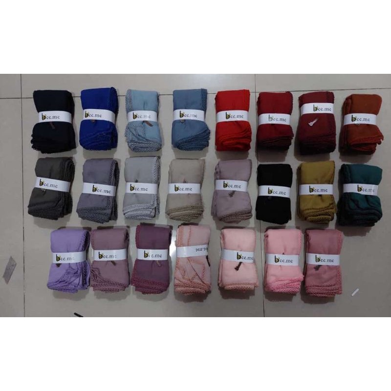 BEE ME DAISY SERIES | KERUDUNG VOAL SEGI EMPAT HIJAB