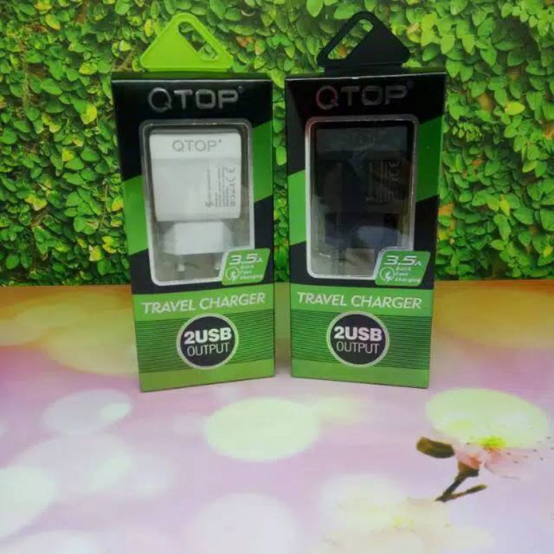 Adapter Charger Batok QTOP 2 Usb 3.5A Quick Fast Charging/Batok QTOP 2Output 3.5A Quick Fast Charging