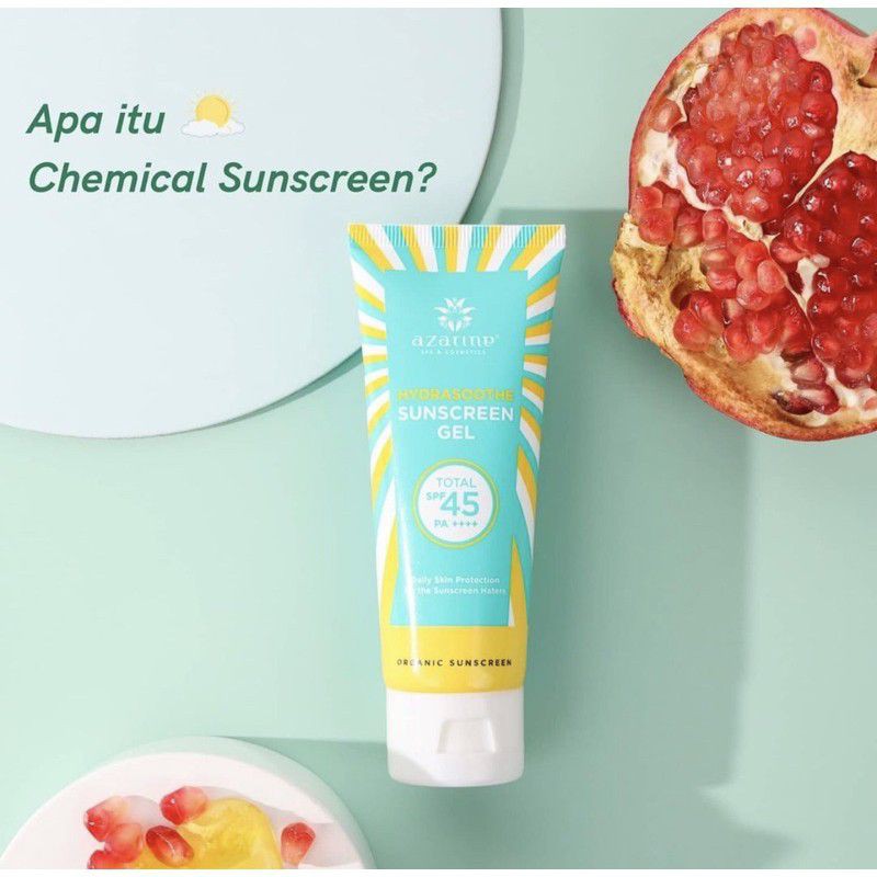 AZARINE Hydrashoothe Sunscreen Gel/Azarine Sunscreen Gel Kemasan Baru (Blue light)