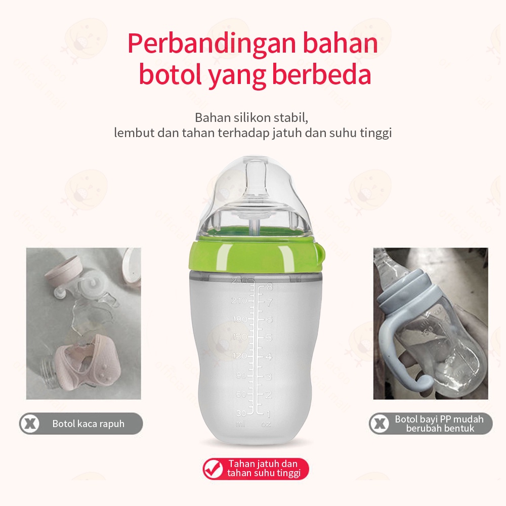 Lacoo PIKO Bello Botol susu bayi anti kolik Baby bottle wide neck