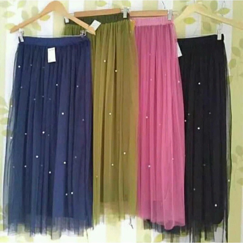 ( BISA COD ) ROK TUTU MUTIARA PREMIUM / TUTU PEARL MAXI SKIRT PREMIUM