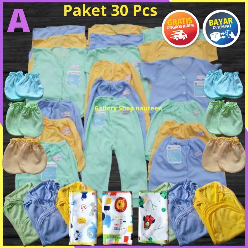 Paket Perlengkapan Baju Bayi Lengkap Hemat Newborn Pakaian Kutung ...