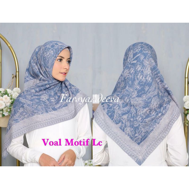 jilbab segiempat motif deenay adheeva ori mix motif min 10pcs