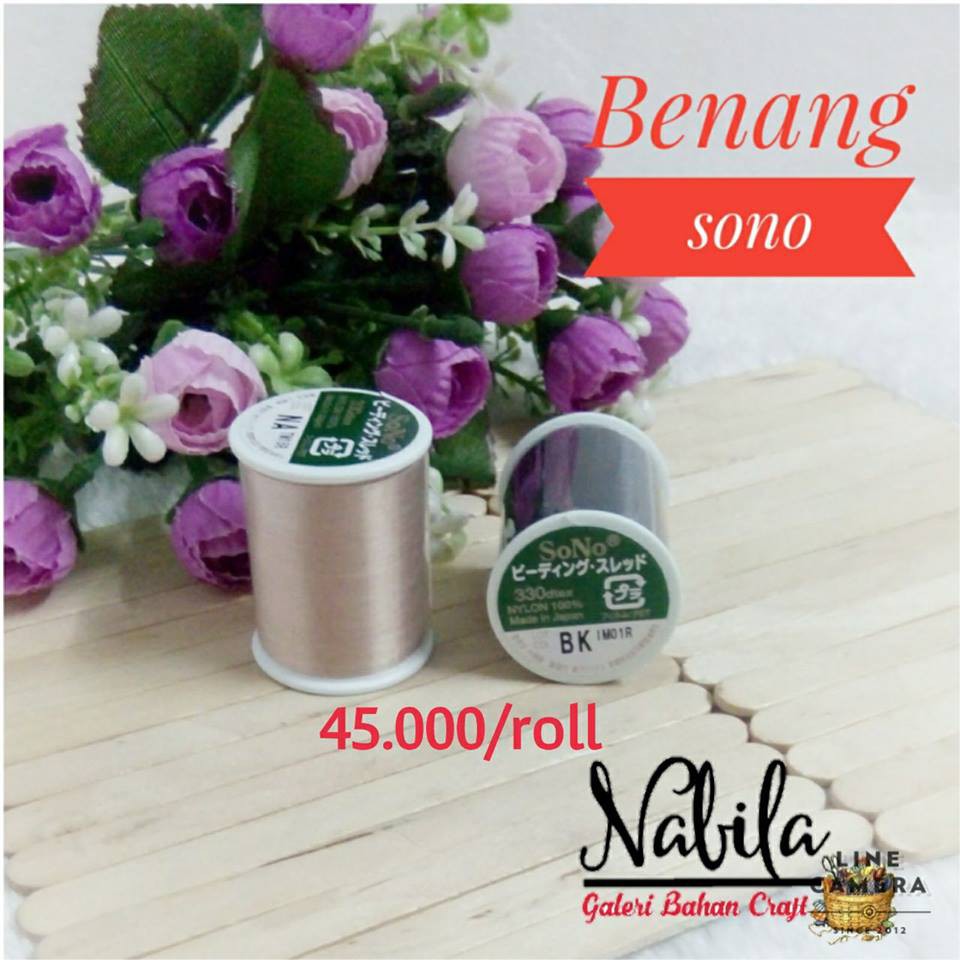 (Roll) Benang sono benang payet bead