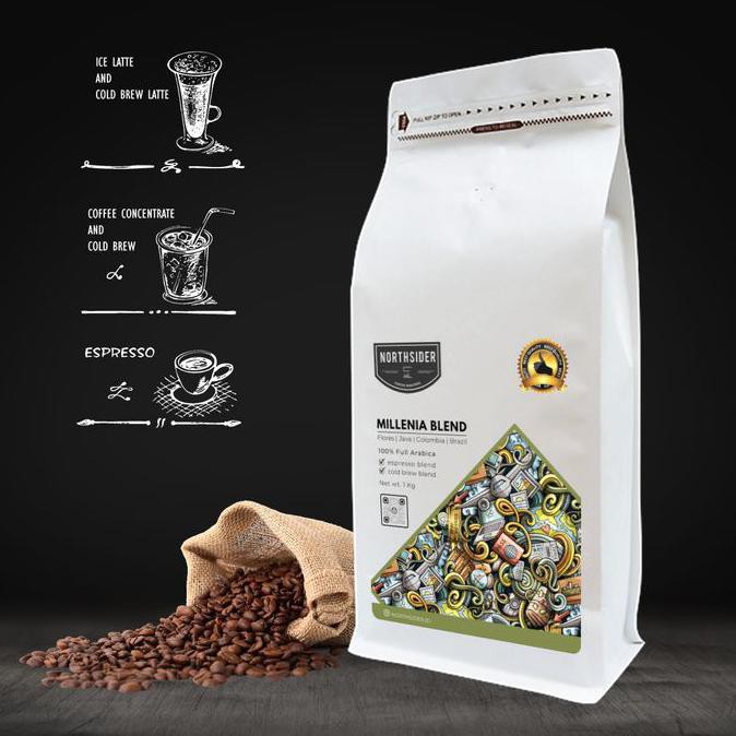 

KOPI BIJI COLD BREW COFFEE CONCENTRATE MILLENIA BLEND - 1KG NORTHSIDER - BIJI KOPI