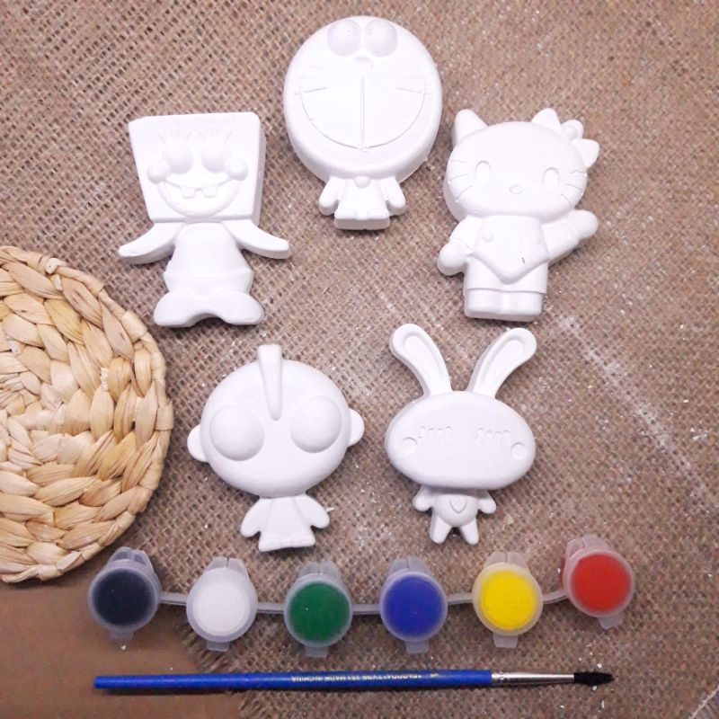 

Paket Mewarnai Patung Gypsum Lukis Anak Media Belajar Mewarnai Anak Murah Series Hello Kitty Club