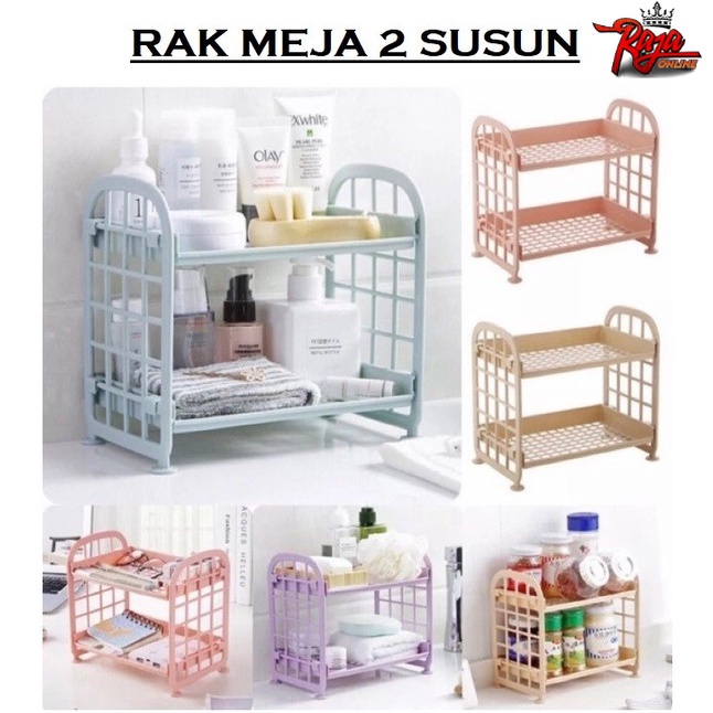 RSM02 - Portable Rak Susun Mini 2 Tingkat