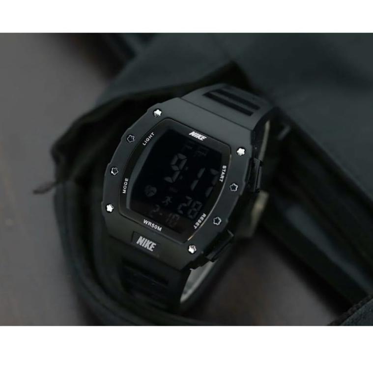 (New Product) Jam Tangan Pria Nike Digital Anti Air Tali Rubber NK 9009 "AMP. 3687"