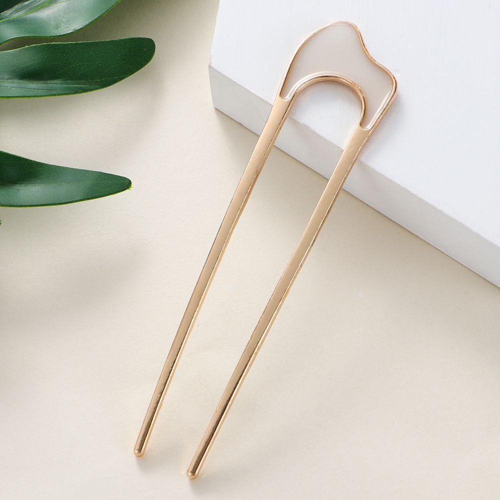 Preva U Shape Hair Clip Wanita Perawatan Rambut Aksesoris Rambut Vintage Metalik Styling Tools Hairpin