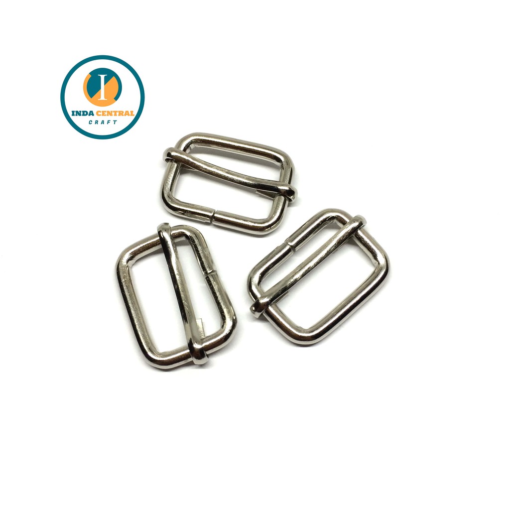 RING JALAN GESPER TAS BESI 1.5 CM NIKEL