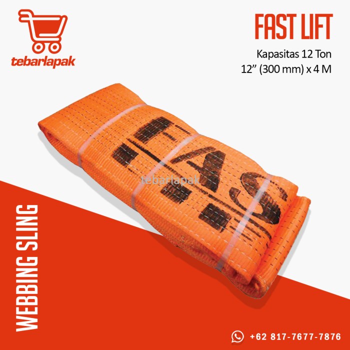 Webbing Sling 10 Ton x 4 M