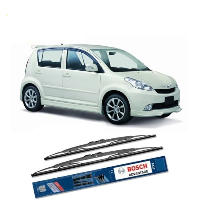 Wiper Bosch Advantage Daihatsu Sirion 21&quot; &amp; 17&quot; Sepasang Wiper Daihatsu Kiri dan Kanan