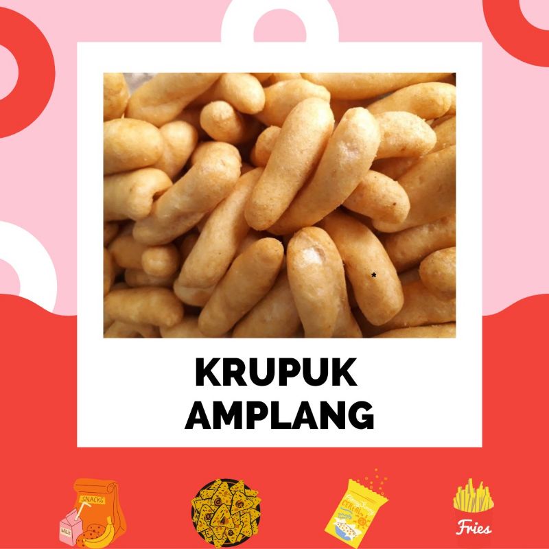 

Krupuk ikan Tengiri - Amplang Tengiri - Snack Cemilan Kiloan - Krupuk kiloan - Jajanan Renyah