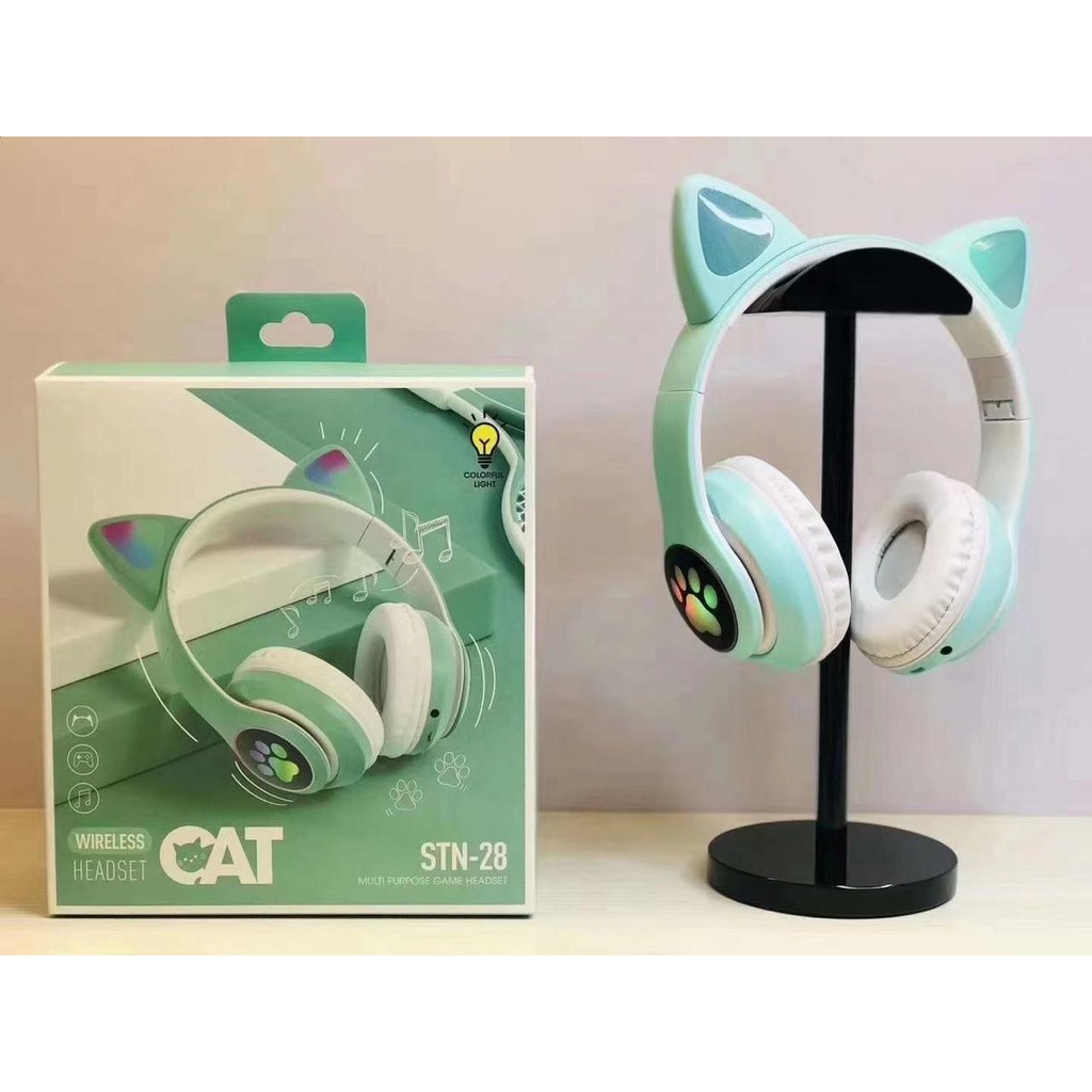 Cat Ear Headphone STN-28 Wireless Bluetooth LED light