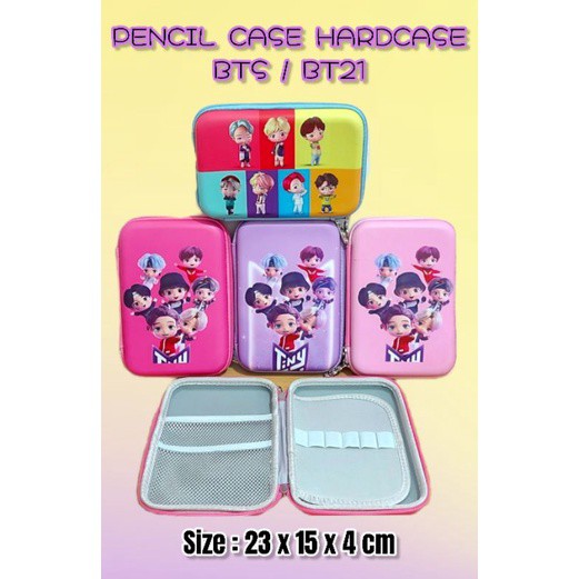 

Tempat Pensil Besar Hardcase BTS BT21 HPO Kotak Pensil