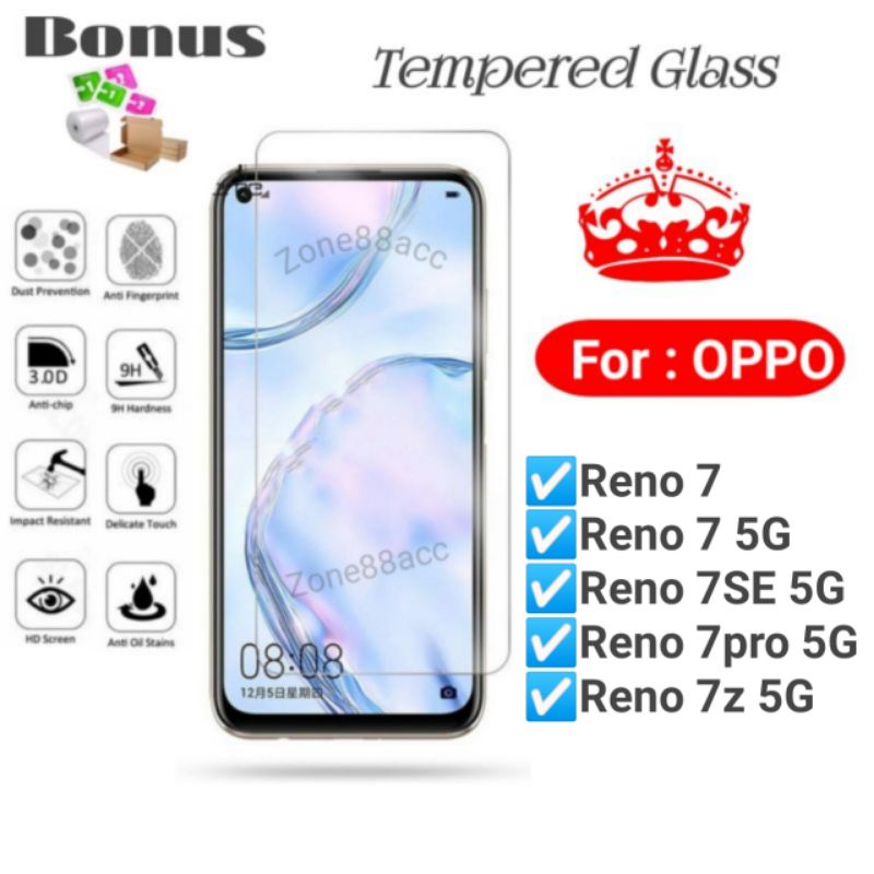 Antigores Tempered glass screen guard protector Oppo reno7 Reno 7 SE pro z 5G TG Bening Antiblue Spy Blue light Full Garskin Lensa Lens Pelindung Layar Kamera ceramic kaca