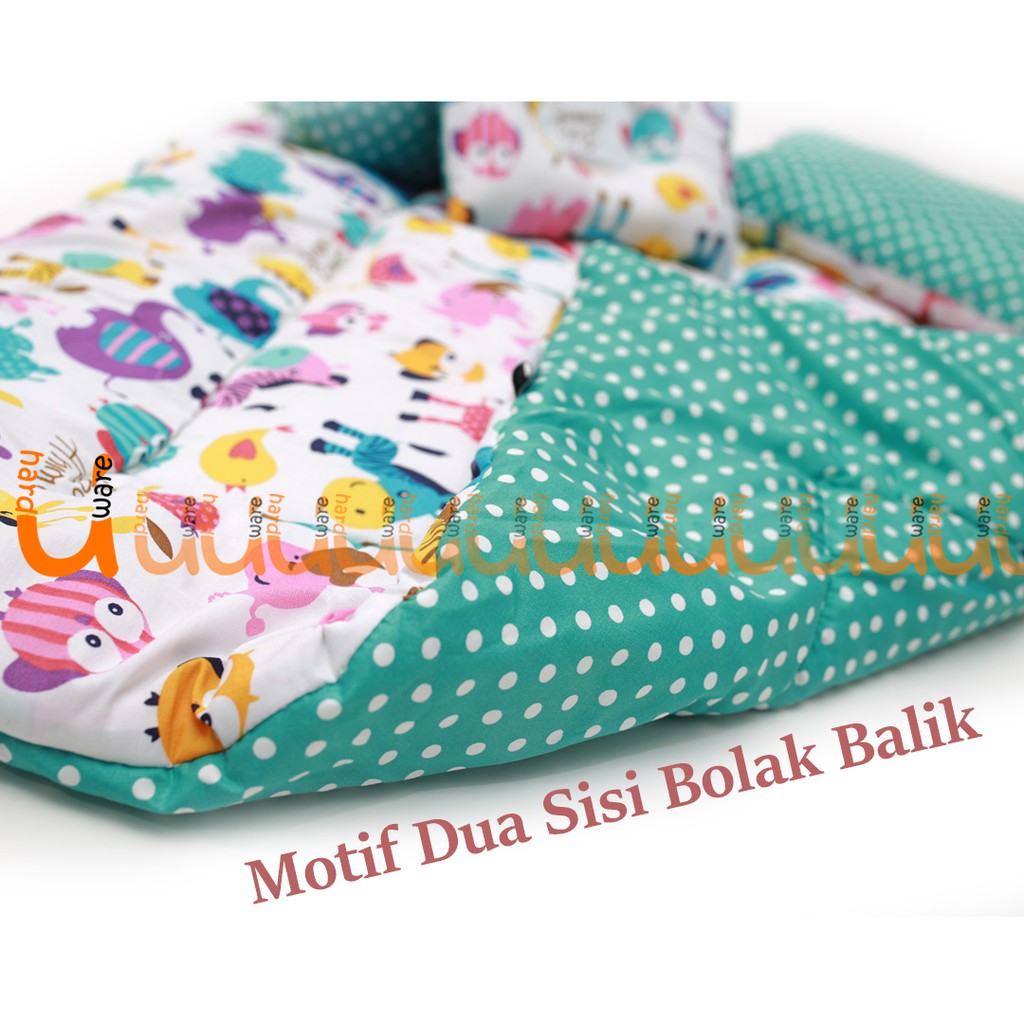 Bed Cover Bayi Bedding Set Baby Bedcover Double 2 Bantal Peyang Guling Ukuran Besar FREE TAS MIKA