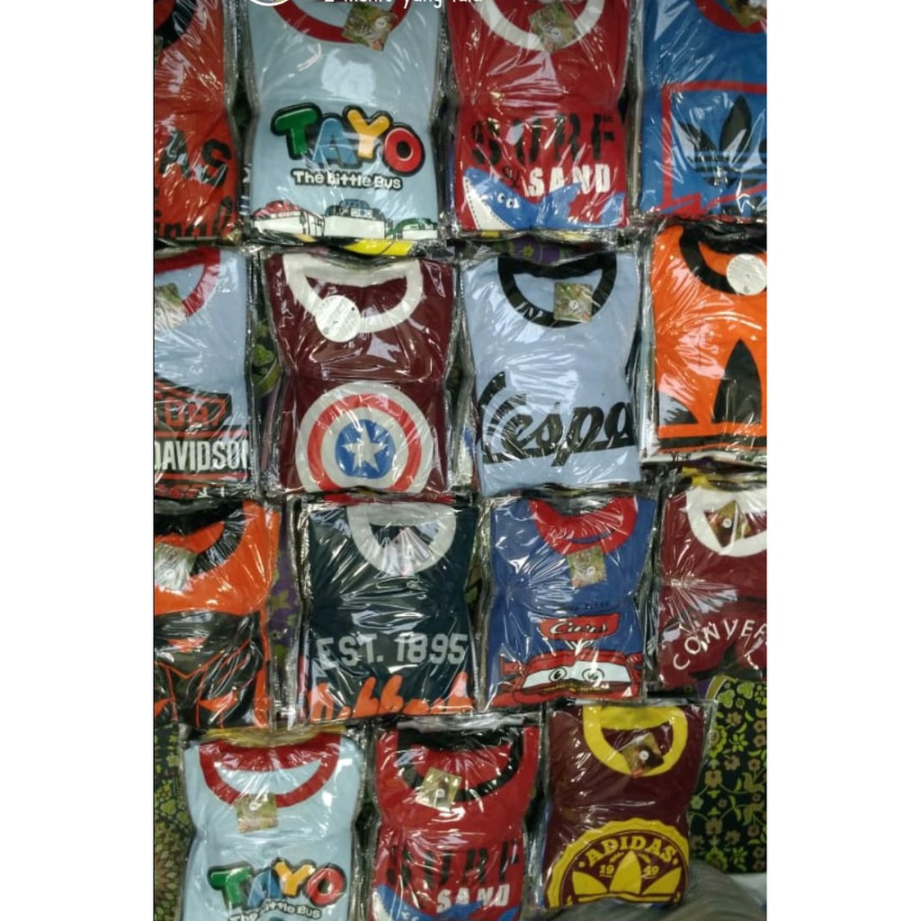 BAJU/ KAOS ANAK LAKI LAKI ATASAN KARAKTER superhero murah-4