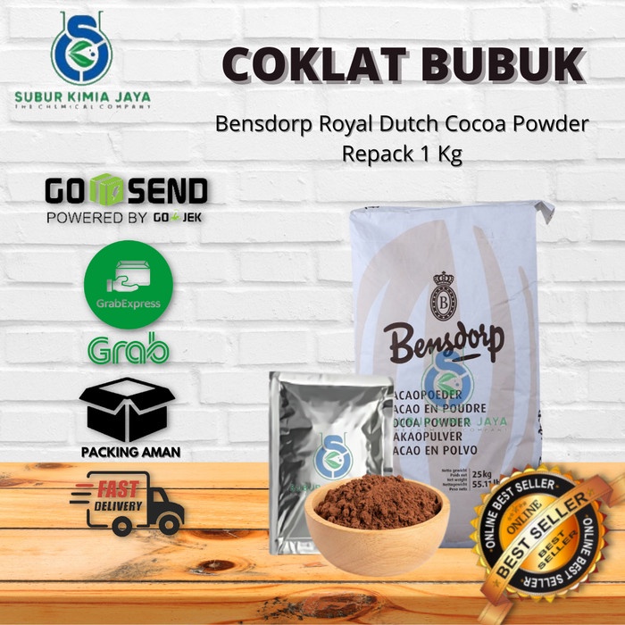 

ORIGINAL MURAH Coklat Bubuk Bensdorp Pure Cocoa Powder Bensdrop Coklat Murni 1Kg