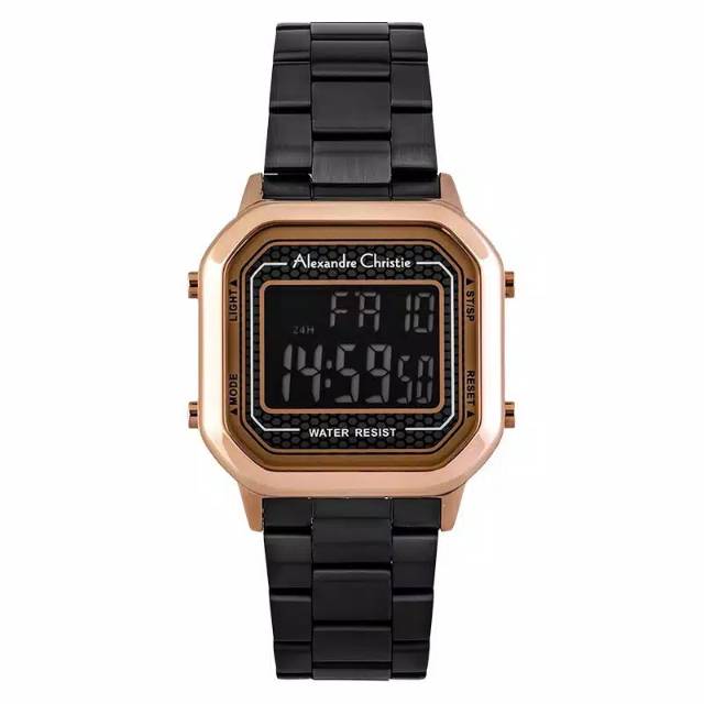 Alexandre Christie AC 9226 LH Digital Original Wanita [Black/Rosegold]