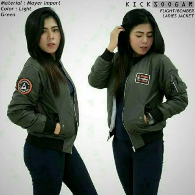 Jaket Bomber Wanita Kicksoogar