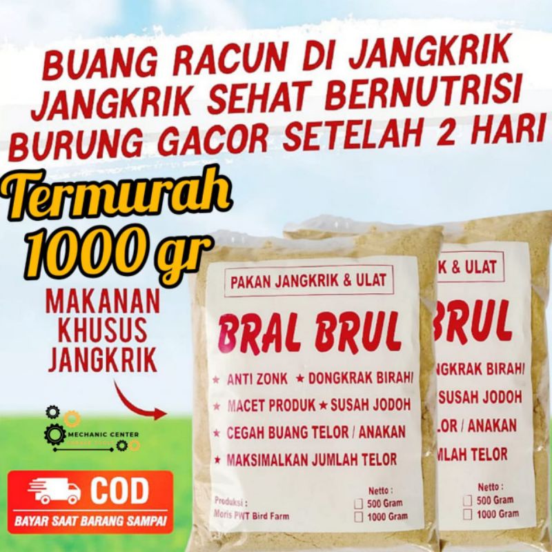 BRAL BRUL Khusus Pakan Jangkrik 500 gram