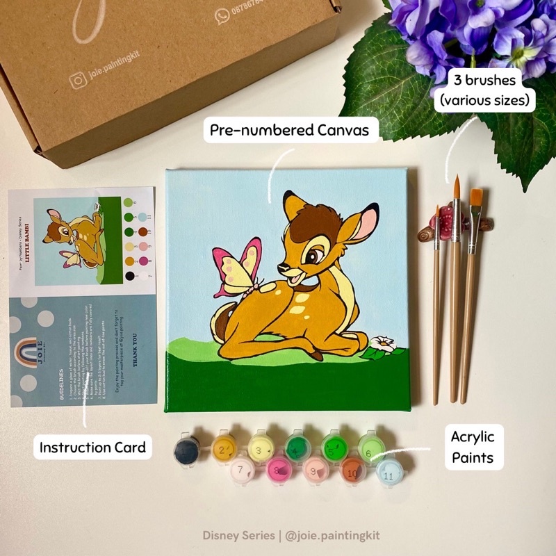 

PAINT BY NUMBER Disney Bambi by Joie Painting Kit