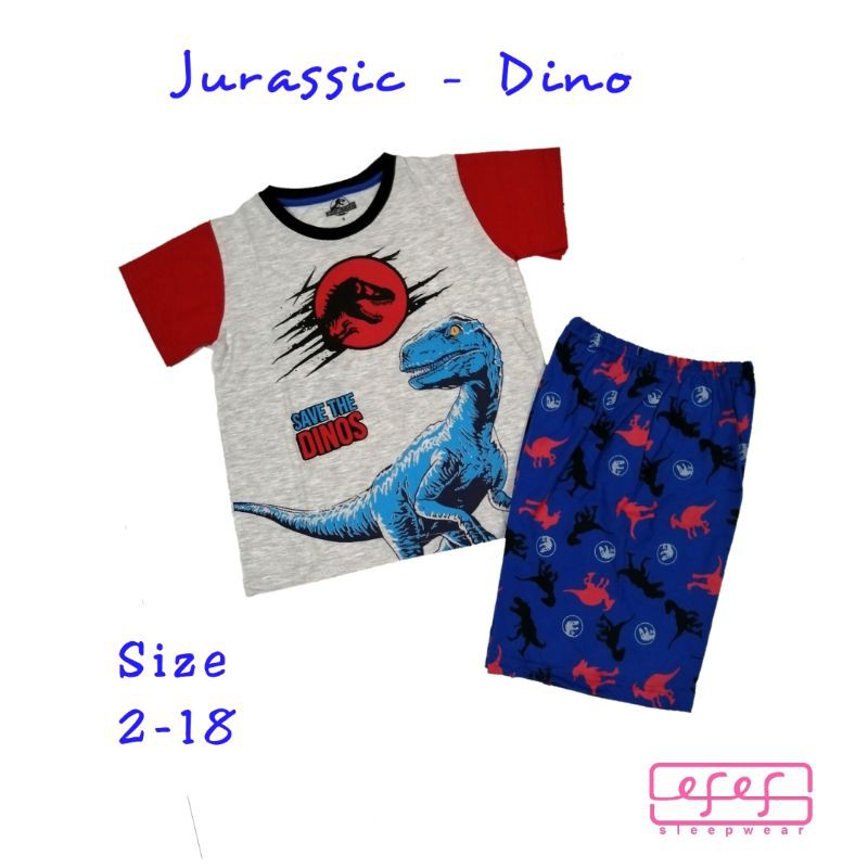 Setelan baju santai anak laki-laki Dinosaurus