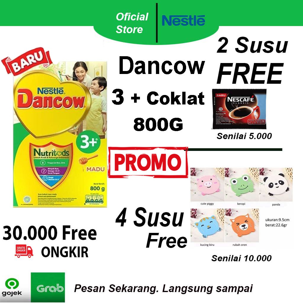 

SUSU Dancow 3 +/ SUSU DANCOW 3 + Coklat/Cokelat./Susu pertumbuhan Usia 3-5 Tahun.Berhadiah.