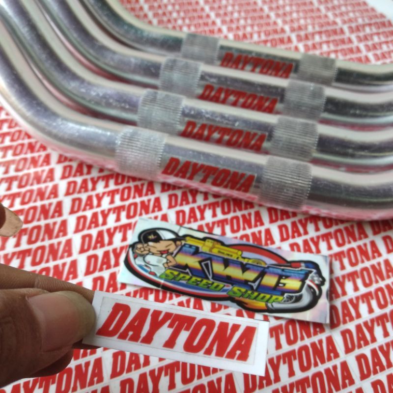 Sticker daytona transparant sticker stang daytona harga perbiji 1 pcs