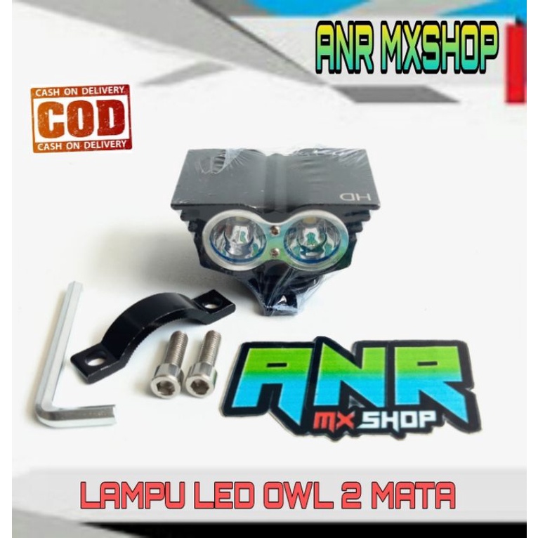 LAMPU TEMBAK LED 2 MATA OWL LAMPU SOROT LED 2 MATA OWL