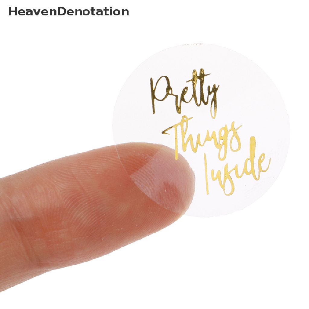 [HeavenDenotation] 500 labels Pretty Things Inside Stickers Thank You Sticker Baking Seal Stickers