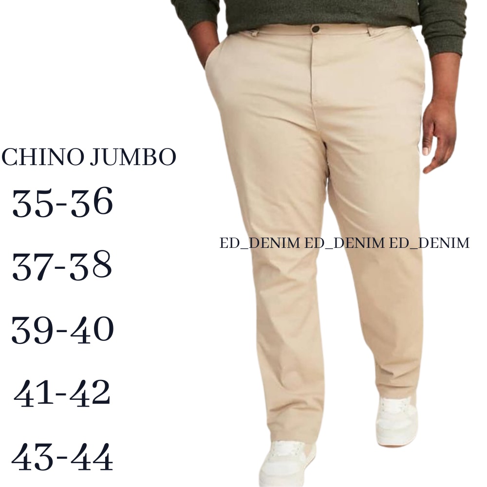 Celana Chino Panjang Pria Big Size Jumbo Chinos Cowok Distro Premium