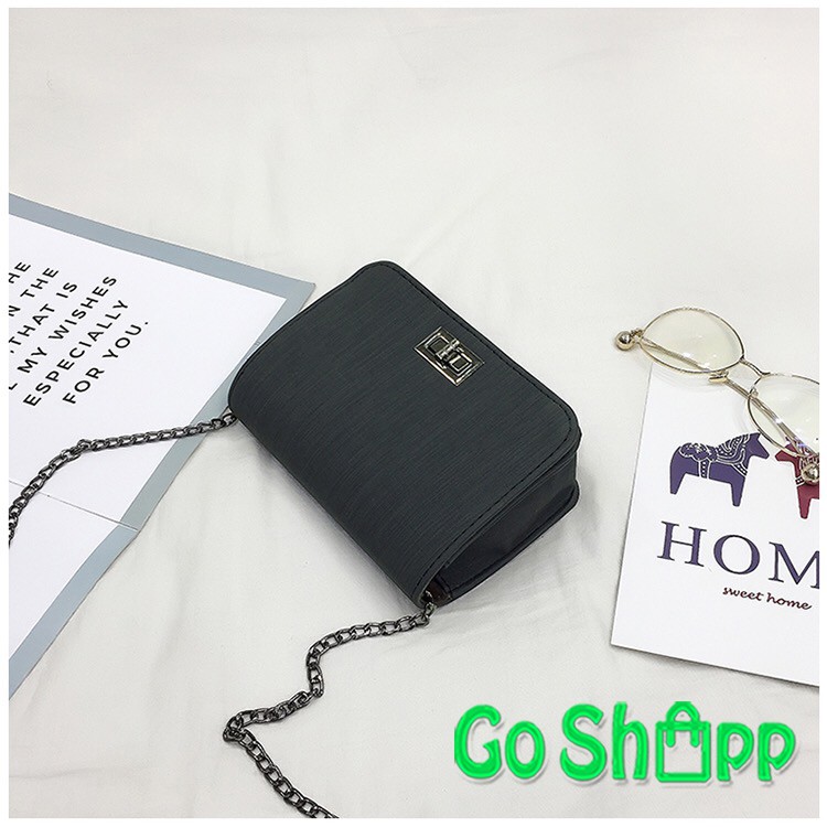 Tas Selempang Wanita Kulit Rantai Besi - Tas Fashion Wanita - Tas Import Terbaru - Sling Bag [SL01]