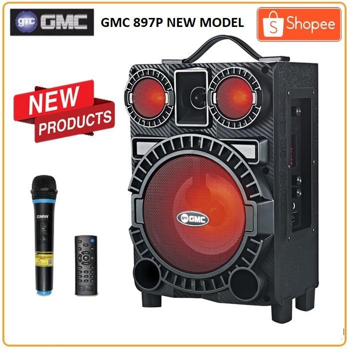 Speaker Portable GMC 897 P Speaker Bluetooth 6,5 inch+ Mic Wireless