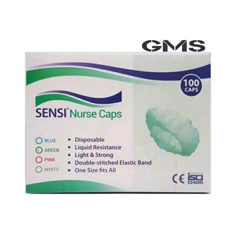 Sensi Nurse Caps Box isi 100 Pcs / Topi Suster / Hair Cap