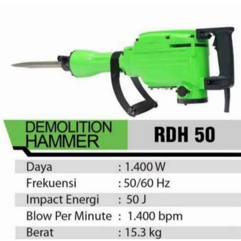 Demolition hammer ryu RDH50 / bor bobok ryu