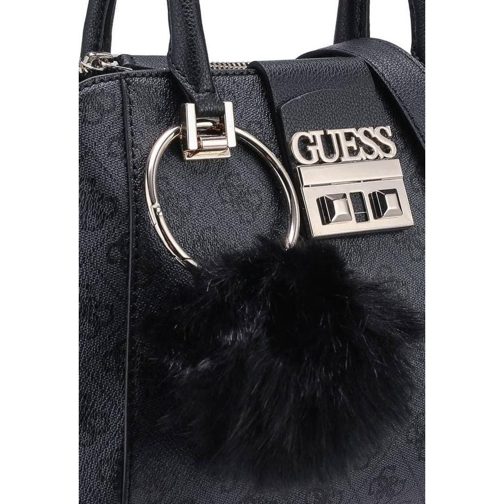 Tas Guess Original / Tas Wanita Guess / Guess Luxe Logo Handbag Black G37 Promo