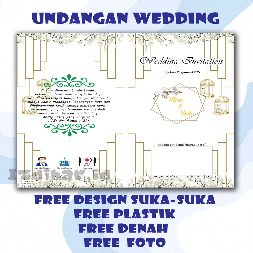 UNDANGAN NIKAHAN / Undangan wedding / undangan nikah / undangan pernikahan / pernikahan / perlengkap