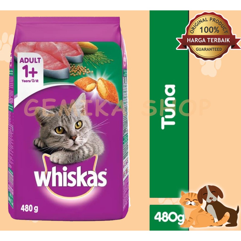 WHISKAS ADULT 480GR | MAKANAN KUCING | CAT FOOD