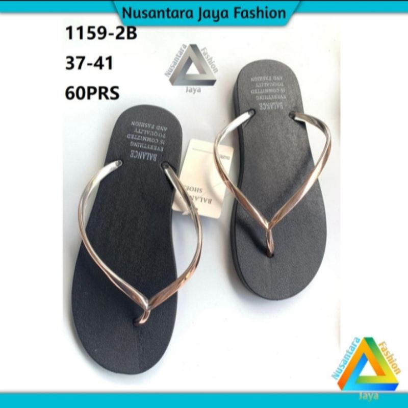 12.12 COD Sandal Jepit Jelly Wanita - Sandal Wanita Import - Sandal Balance 1159 3