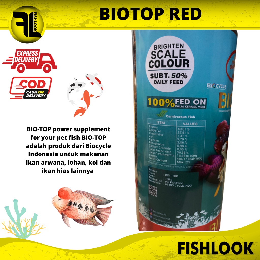 BIOTOP RED 160 Gram MAGGOT KERING BIO TOP BIOCYCLE