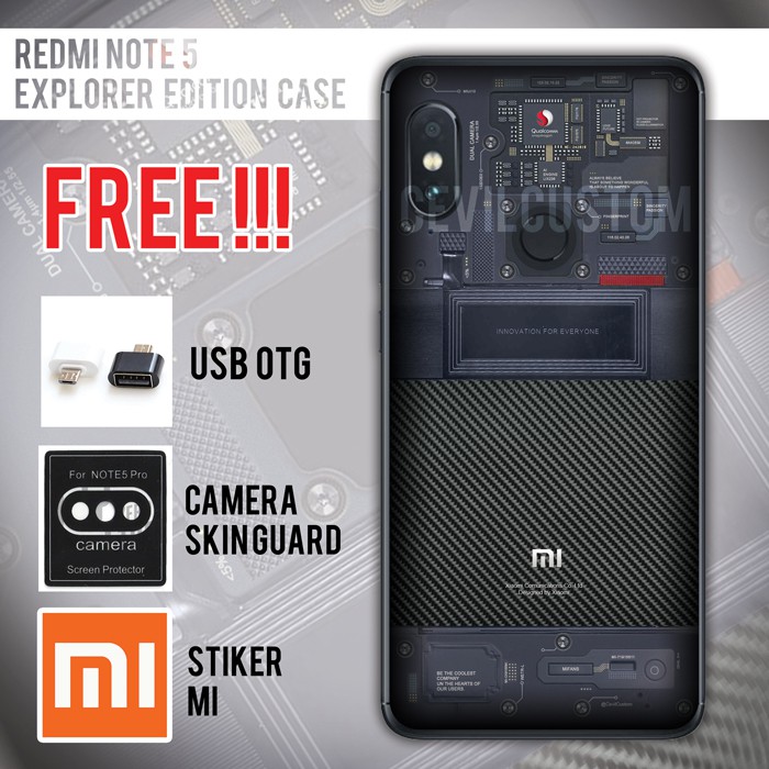 xiaomi redmi note 5 pro custom mi 8 explorer edition case