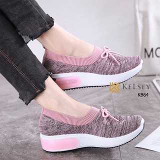 NICOLE SEPATU  WEDGES FLYKNIT TALI KELSEY  KB64 Shopee  